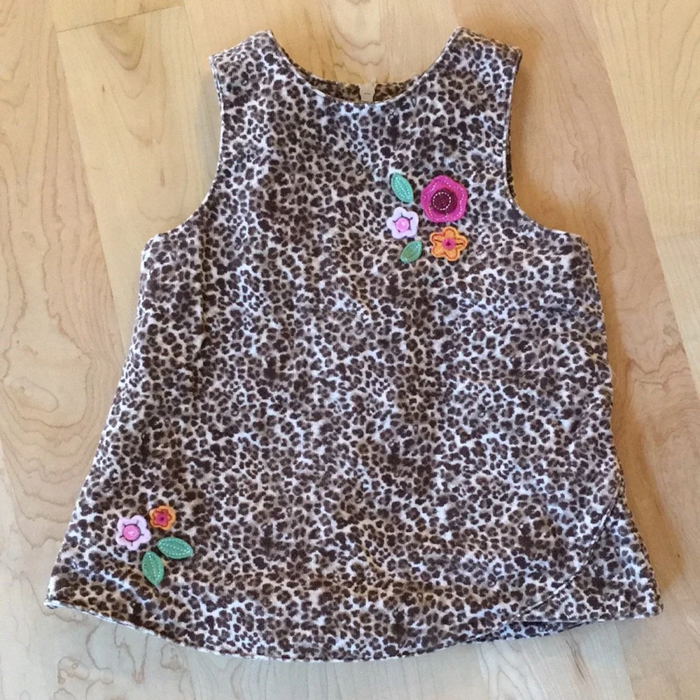 The Children's Place Leopard Corduroy Dress
